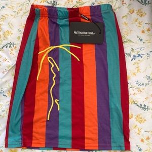 PRETTYLITTLETHING COLORFUL SKIRT